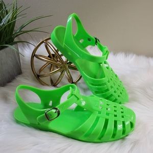 LADIES JELLY SANDALS RETRO SHOES BEACH STRAPPY SUMMER HOLIDAY CASUAL SIZE F0892